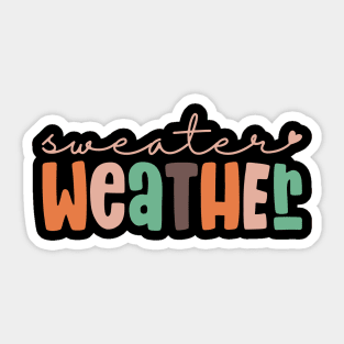 Sweater Weather Sticker